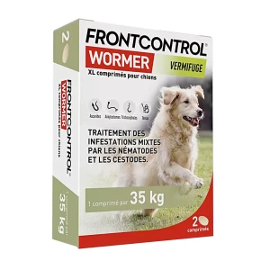 FrontControl Dog marhahús ízesítésű féreghajtó tabletta 35kg 2db